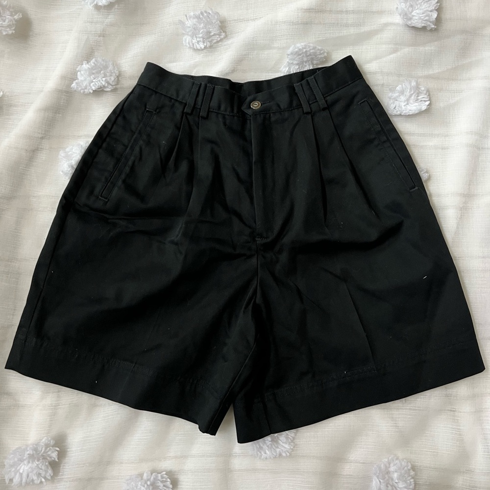 Black Baggy Womens Shorts Size 10